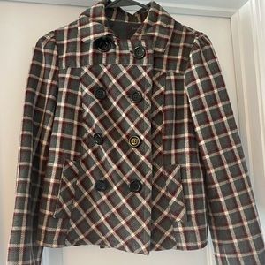 Forever21 Brown coat (plaid)